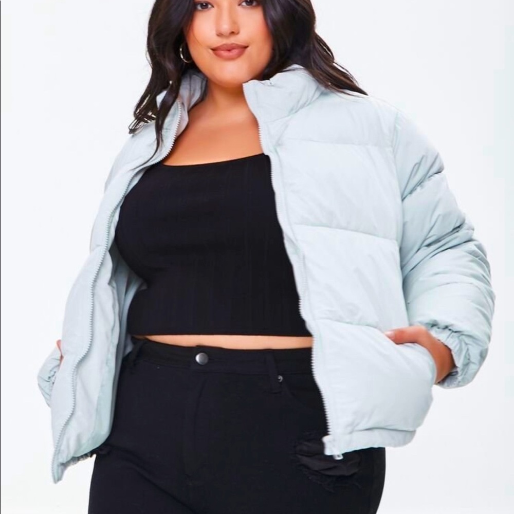 Brand new mint colored puffer